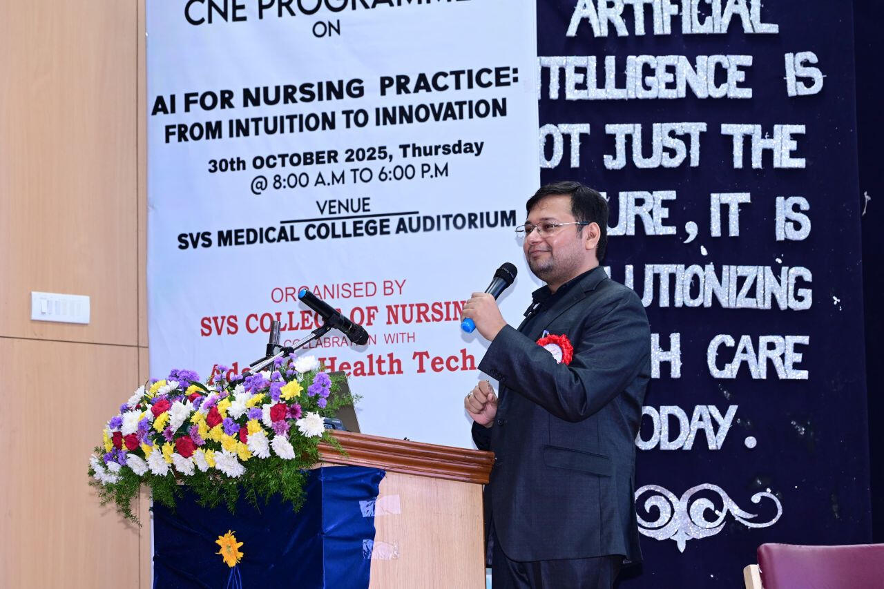 Chief Resource Person & Workshop Lead — AI in Nursing Practice (2025) Chief Resource Person & Workshop Lead — AI in Nursing Practice (2025)